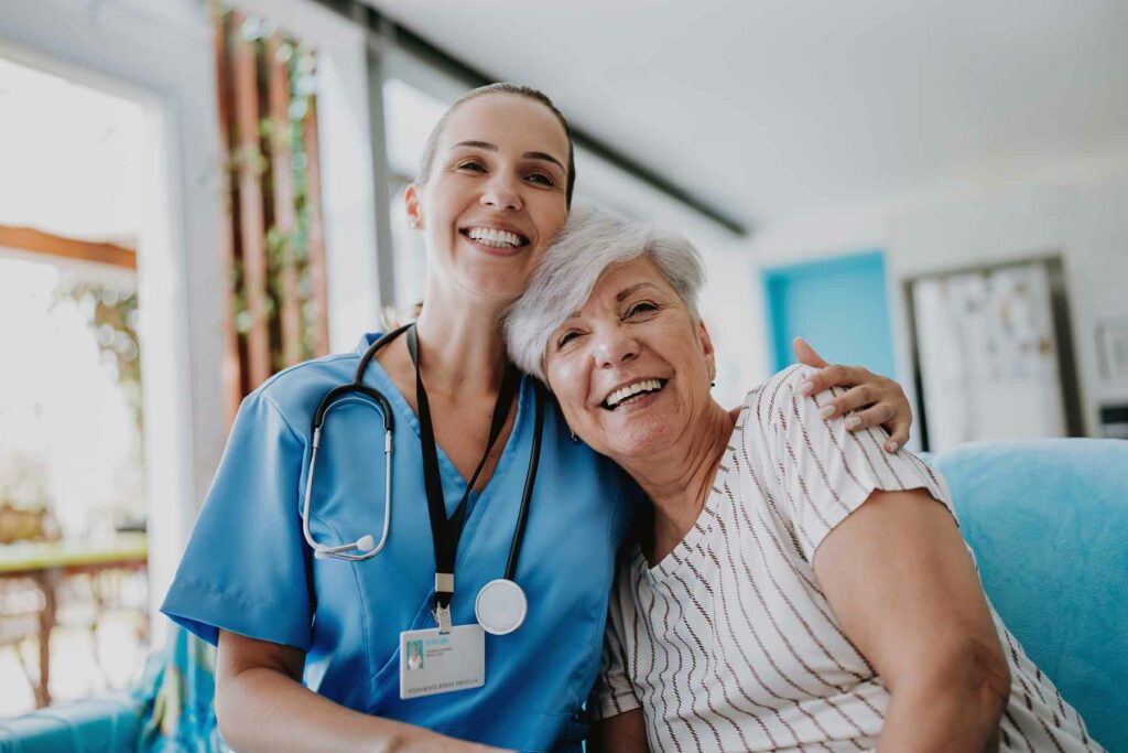 nurse with patient